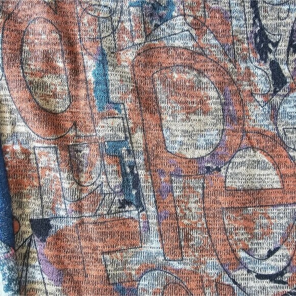 India Factory Hand-Painted Tunic Cowl Neck Art Top Size M One Of A Kind Piece - Picture 7 of 16